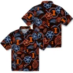illinois-fighting-illini-hawaiian-shirt-customized-neon-florals-black-best-selling.webp