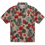 indiana-hoosiers-hawaiian-shirt-customized-tiki-masks-warm-beige-best-selling.webp
