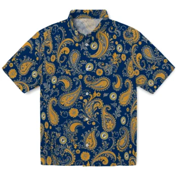 Indiana Pacers Hawaiian Shirt - Paisley Print Blue