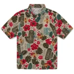 iowa-state-cyclones-hawaiian-shirt-personalized-tiki-masks-warm-beige-best-selling.webp