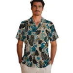 jacksonville-jaguars-hawaiian-shirt-customized-tiki-masks-warm-beige-best-selling.webp