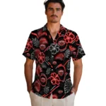 jacksonville-state-gamecocks-hawaiian-shirt-customized-neon-florals-black-best-selling.webp