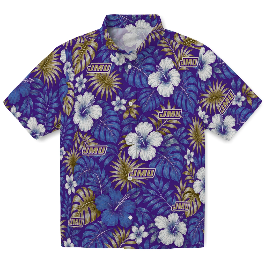 james-madison-dukes-hawaiian-shirt-custom-hibiscus-monstera-purple-best-selling.webp james madison dukes hawaiian shirt custom hibiscus monstera purple best selling