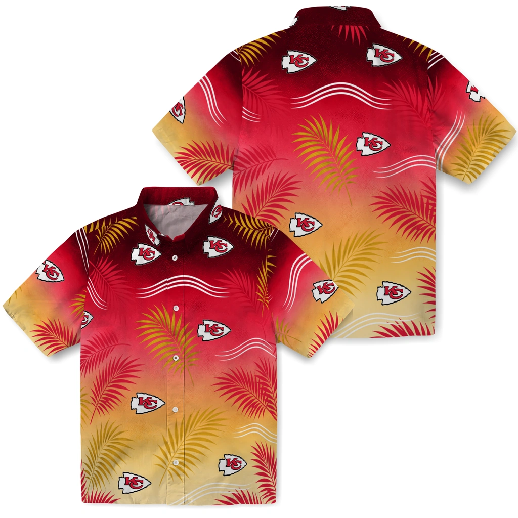 kansas-city-chiefs-hawaiian-shirt-customized-ombre-fronds-red-high-quality.webp