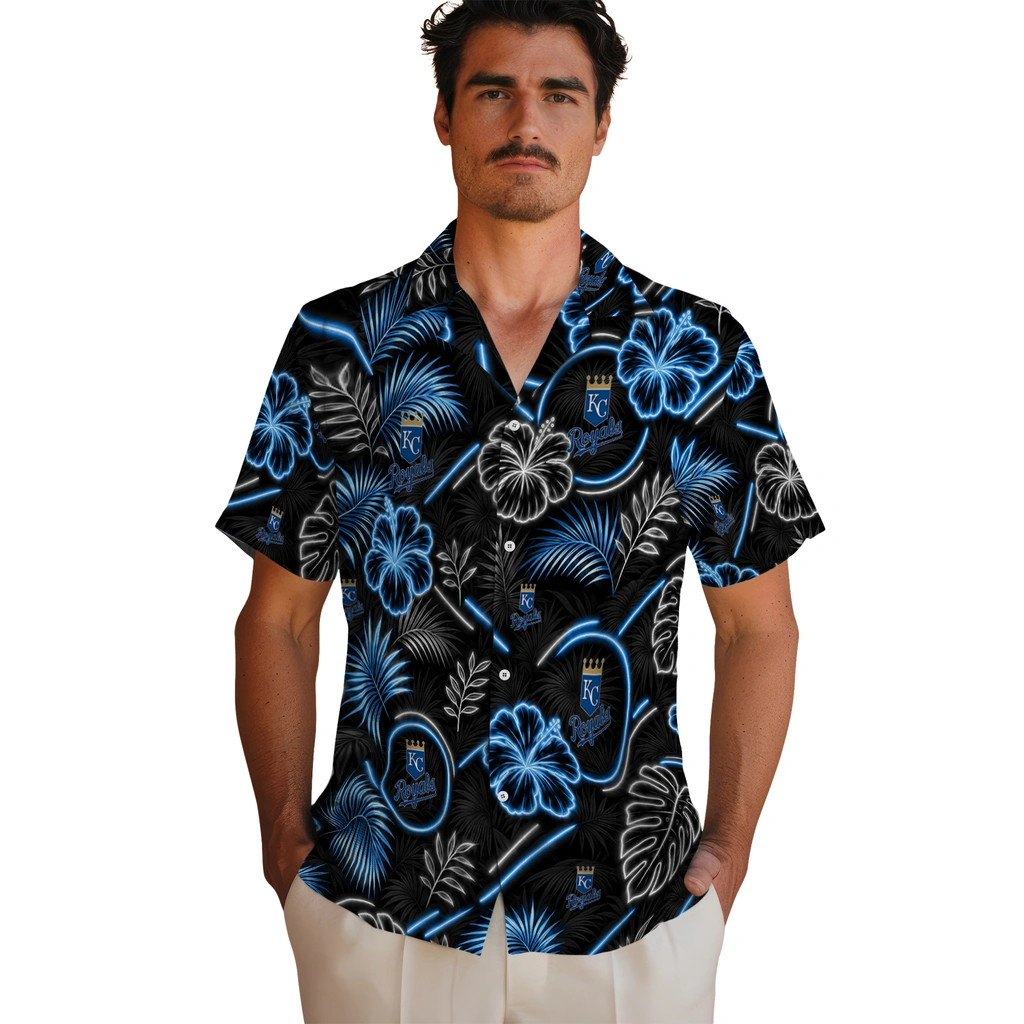 kansas-city-royals-hawaiian-shirt-custom-neon-florals-black-fashion-forward.webp