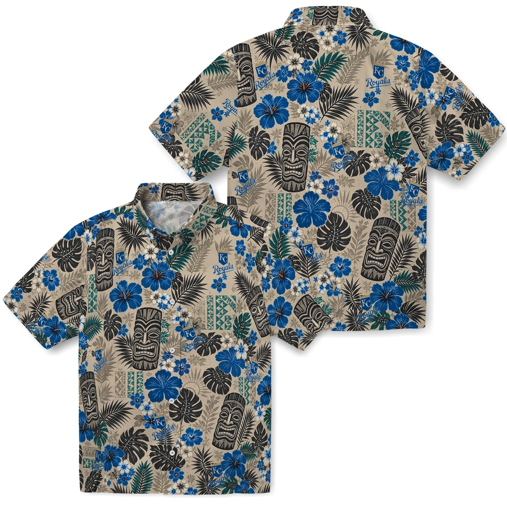 kansas-city-royals-hawaiian-shirt-customized-tiki-masks-warm-beige-high-quality.webp