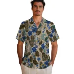 kent-state-golden-flashes-hawaiian-shirt-personalized-tiki-masks-warm-beige-best-selling.webp