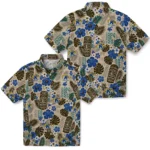 kent-state-golden-flashes-hawaiian-shirt-personalized-tiki-masks-warm-beige-best-selling.webp