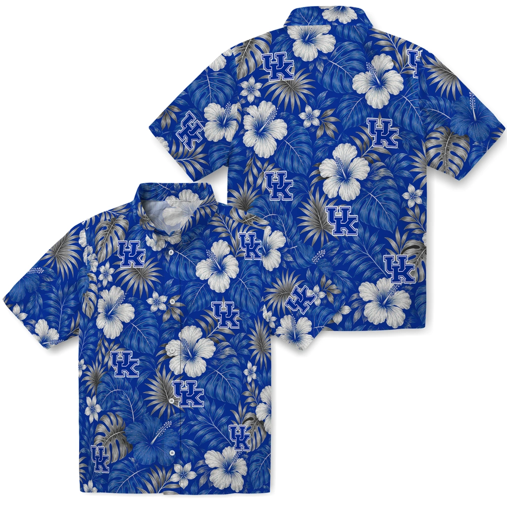 kentucky-wildcats-hawaiian-shirt-personalized-hibiscus-monstera-blue-high-quality.webp