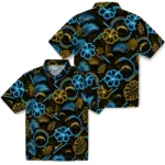 los-angeles-chargers-hawaiian-shirt-custom-neon-florals-black-best-selling.webp