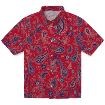 Los Angeles Clippers Hawaiian Shirt - Paisley Print Red