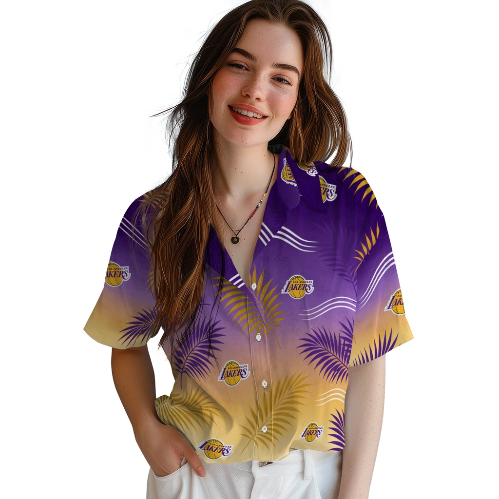 los-angeles-lakers-hawaiian-shirt-customized-ombre-fronds-purple-latest-model.webp
