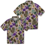 los-angeles-lakers-hawaiian-shirt-personalized-tiki-masks-warm-beige-best-selling.webp