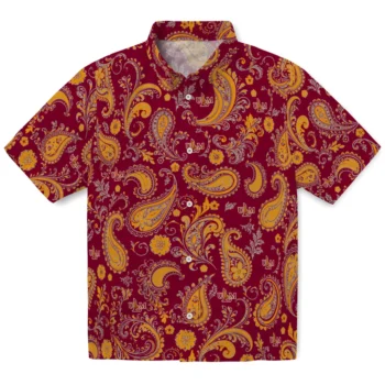 Louisiana-Monroe Warhawks Hawaiian Shirt - Paisley Print Red