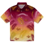 louisiana-monroe-warhawks-hawaiian-shirt-customized-ombre-fronds-red-best-selling.webp