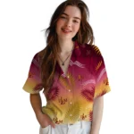 louisiana-monroe-warhawks-hawaiian-shirt-customized-ombre-fronds-red-best-selling.webp