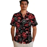 louisiana-ragin-cajuns-hawaiian-shirt-customized-neon-florals-black-best-selling.webp