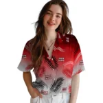 louisiana-ragin-cajuns-hawaiian-shirt-customized-ombre-fronds-red-best-selling.webp