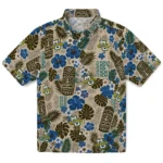 marquette-golden-eagles-hawaiian-shirt-customized-tiki-masks-warm-beige-best-selling.webp