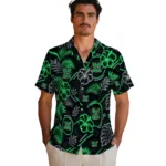 marshall-thundering-herd-hawaiian-shirt-customized-neon-florals-black-best-selling.webp
