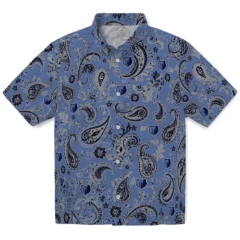 Memphis Grizzlies Hawaiian Shirt - Paisley Print Blue