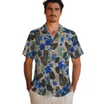 memphis-tigers-hawaiian-shirt-personalized-tiki-masks-warm-beige-best-selling.webp