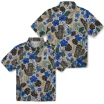 memphis-tigers-hawaiian-shirt-personalized-tiki-masks-warm-beige-best-selling.webp