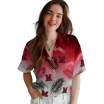 miami-redhawks-hawaiian-shirt-personalized-ombre-fronds-red-best-selling.webp