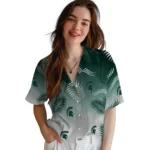 michigan-state-spartans-hawaiian-shirt-custom-ombre-fronds-green-best-selling.webp