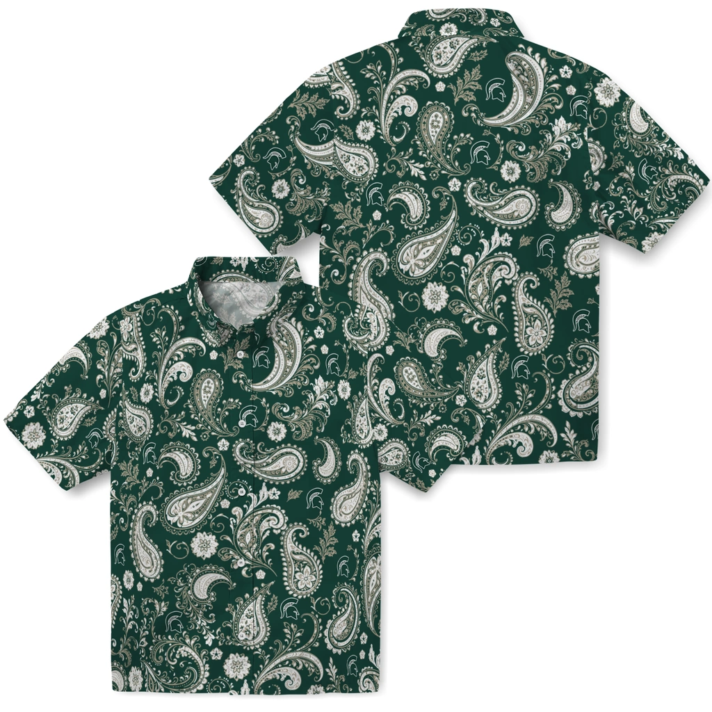 michigan-state-spartans-hawaiian-shirt-personalized-paisley-print-green-high-quality.webp