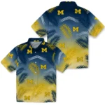 michigan-wolverines-hawaiian-shirt-customized-ombre-fronds-blue-best-selling.webp