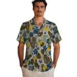 michigan-wolverines-hawaiian-shirt-personalized-tiki-masks-warm-beige-best-selling.webp