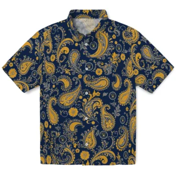 Milwaukee Brewers Hawaiian Shirt - Paisley Print Navy Blue