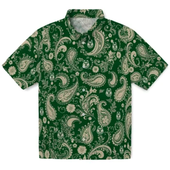 Milwaukee Bucks Hawaiian Shirt - Paisley Print Green
