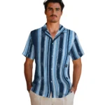 minnesota-timberwolves-hawaiian-shirt-customized-distressed-stripes-midnight-blue-best-selling.webp