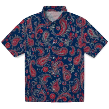 Minnesota Twins Hawaiian Shirt - Paisley Print Navy