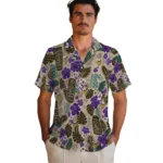 minnesota-vikings-hawaiian-shirt-customized-tiki-masks-warm-beige-best-selling.webp