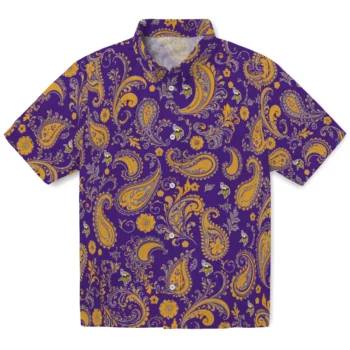 Minnesota Vikings Hawaiian Shirt - Paisley Print Purple