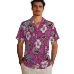 minnesota-wild-hawaiian-shirt-custom-hibiscus-monstera-red-best-selling.webp