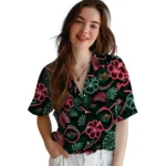 minnesota-wild-hawaiian-shirt-personalized-neon-florals-black-best-selling.webp