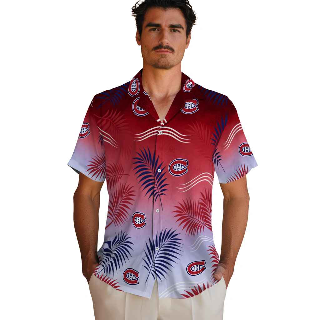 montreal-canadiens-hawaiian-shirt-custom-ombre-fronds-red-fashion-forward.webp