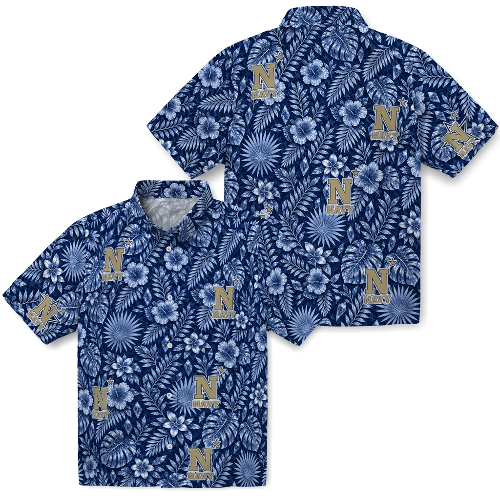 navy-midshipmen-hawaiian-shirt-custom-crystal-foliage-blue-high-quality.webp