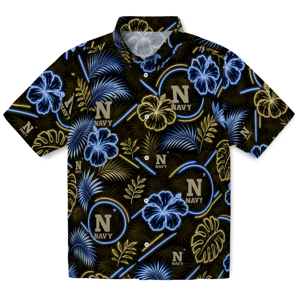 navy-midshipmen-hawaiian-shirt-personalized-neon-florals-black-best-selling.webp navy midshipmen hawaiian shirt personalized neon florals black best selling