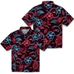 new-england-patriots-hawaiian-shirt-customized-neon-florals-black-best-selling.webp