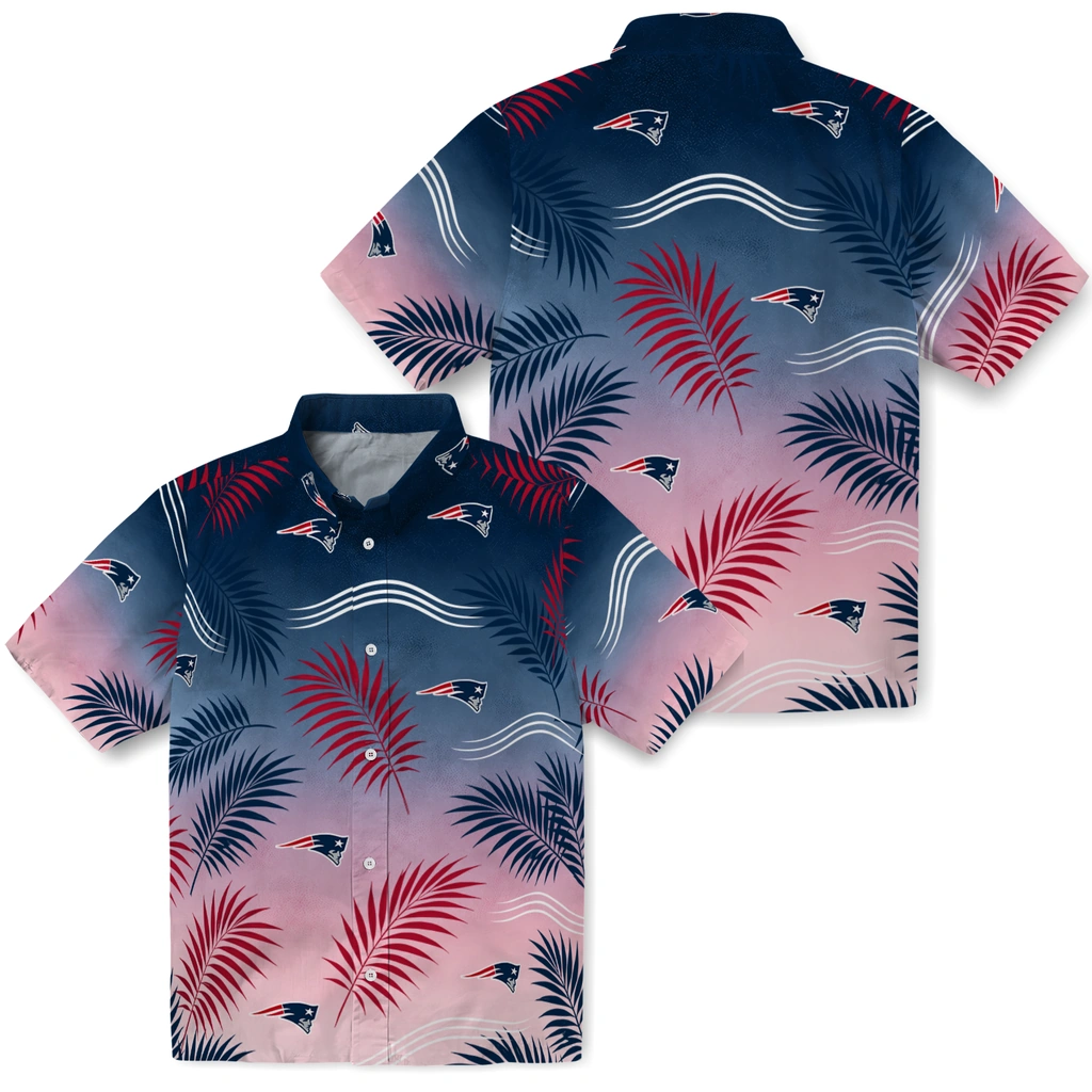 new-england-patriots-hawaiian-shirt-customized-ombre-fronds-blue-high-quality.webp