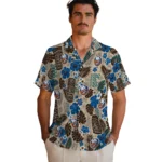 new-york-islanders-hawaiian-shirt-customized-tiki-masks-warm-beige-best-selling.webp