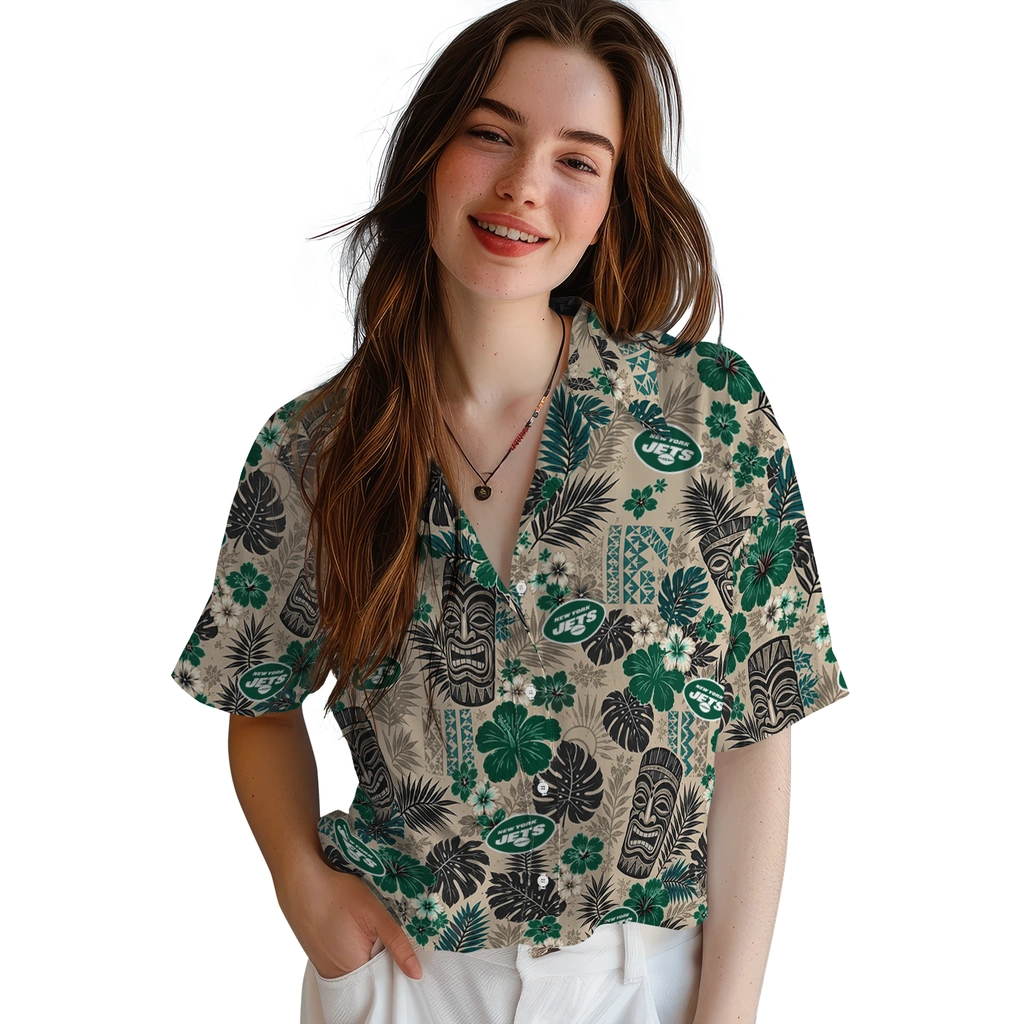 new-york-jets-hawaiian-shirt-personalized-tiki-masks-warm-beige-latest-model.webp