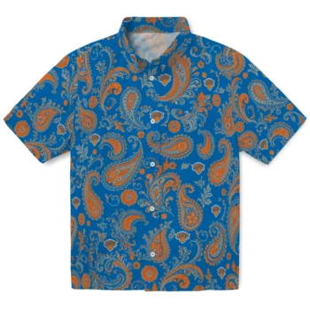 New York Knicks Hawaiian Shirt - Paisley Print Blue