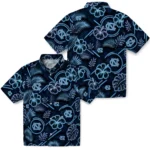 north-carolina-tar-heels-hawaiian-shirt-personalized-neon-florals-black-best-selling.webp