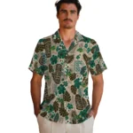 north-dakota-state-bison-hawaiian-shirt-customized-tiki-masks-warm-beige-best-selling.webp